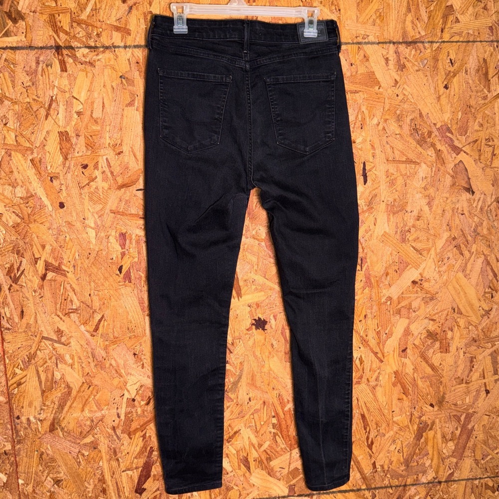 Levi Strauss Black Denim High Rise Skinny Jeans Womens 10 Casual Plain Basics‎